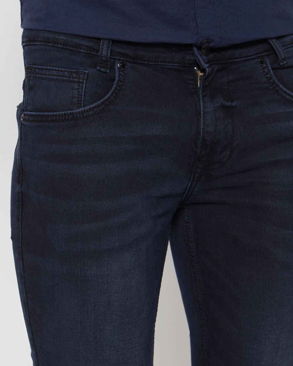 Blue Black Super Slim Fit Denim Deluxe Stretch Jeans