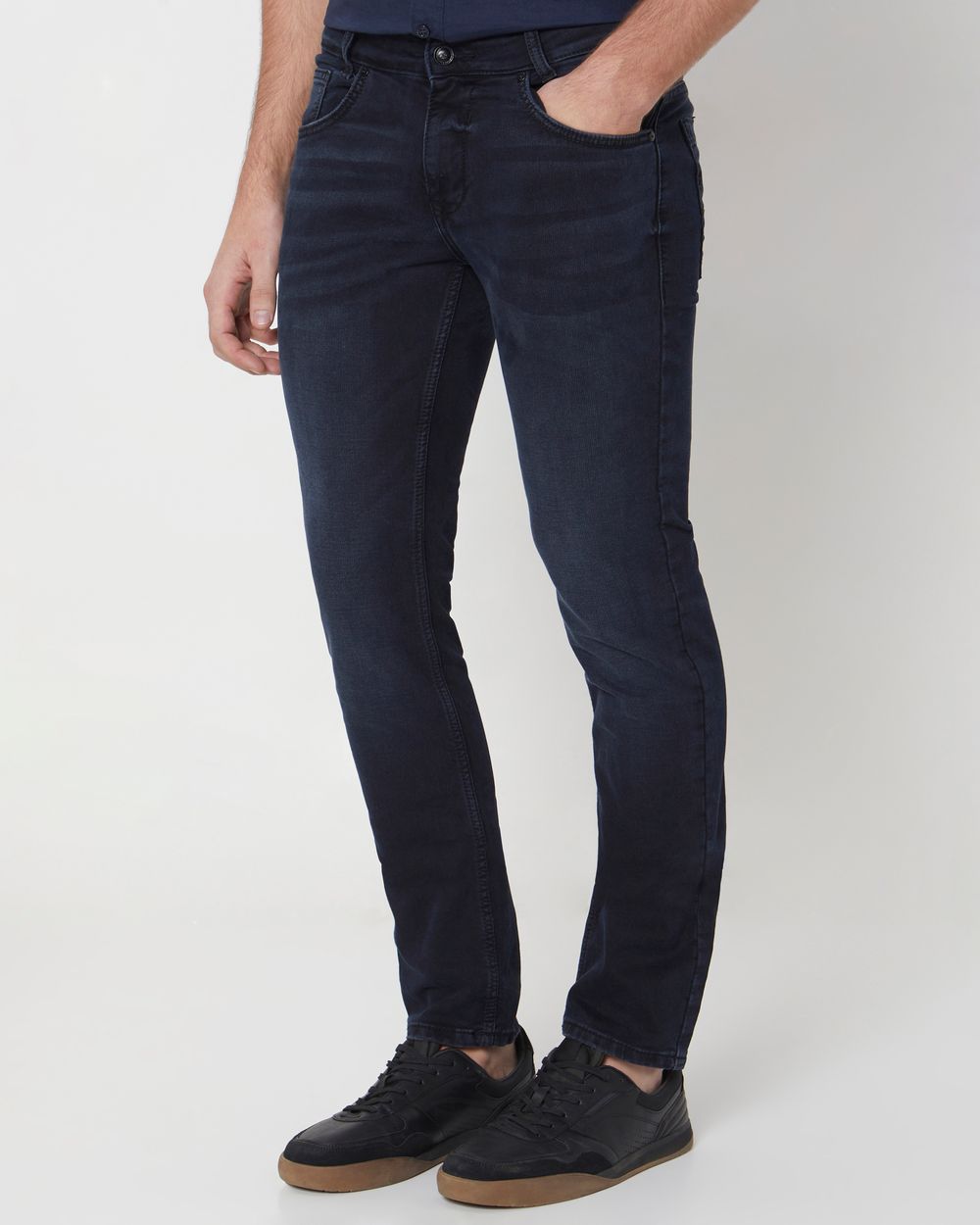 Blue Black Super Slim Fit Denim Deluxe Stretch Jeans