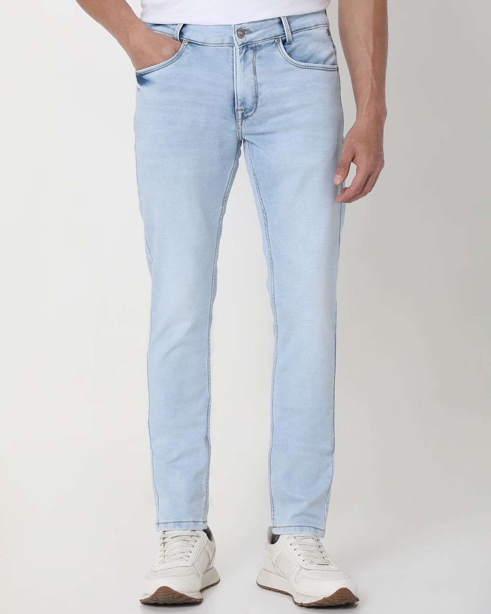 Light Blue Skinny Fit Denim Deluxe Stretch Jeans
