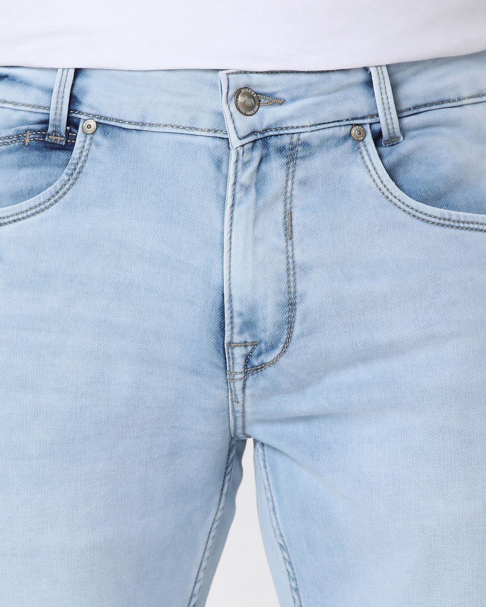 Light Blue Skinny Fit Denim Deluxe Stretch Jeans