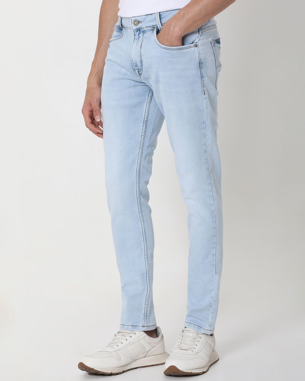 Light Blue Skinny Fit Denim Deluxe Stretch Jeans