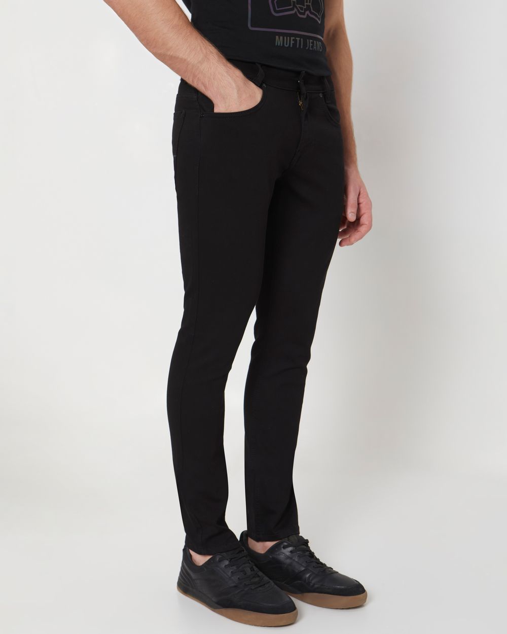 Jet Black Skinny Fit Denim Deluxe Stretch Jeans