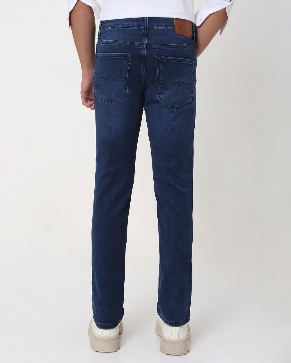 【DISCERNMENT】Semi-Wide Fit Indigo Dark Blue Black Denim Pt PT Torino Cyndi wide leg stretch cotton women's jeans