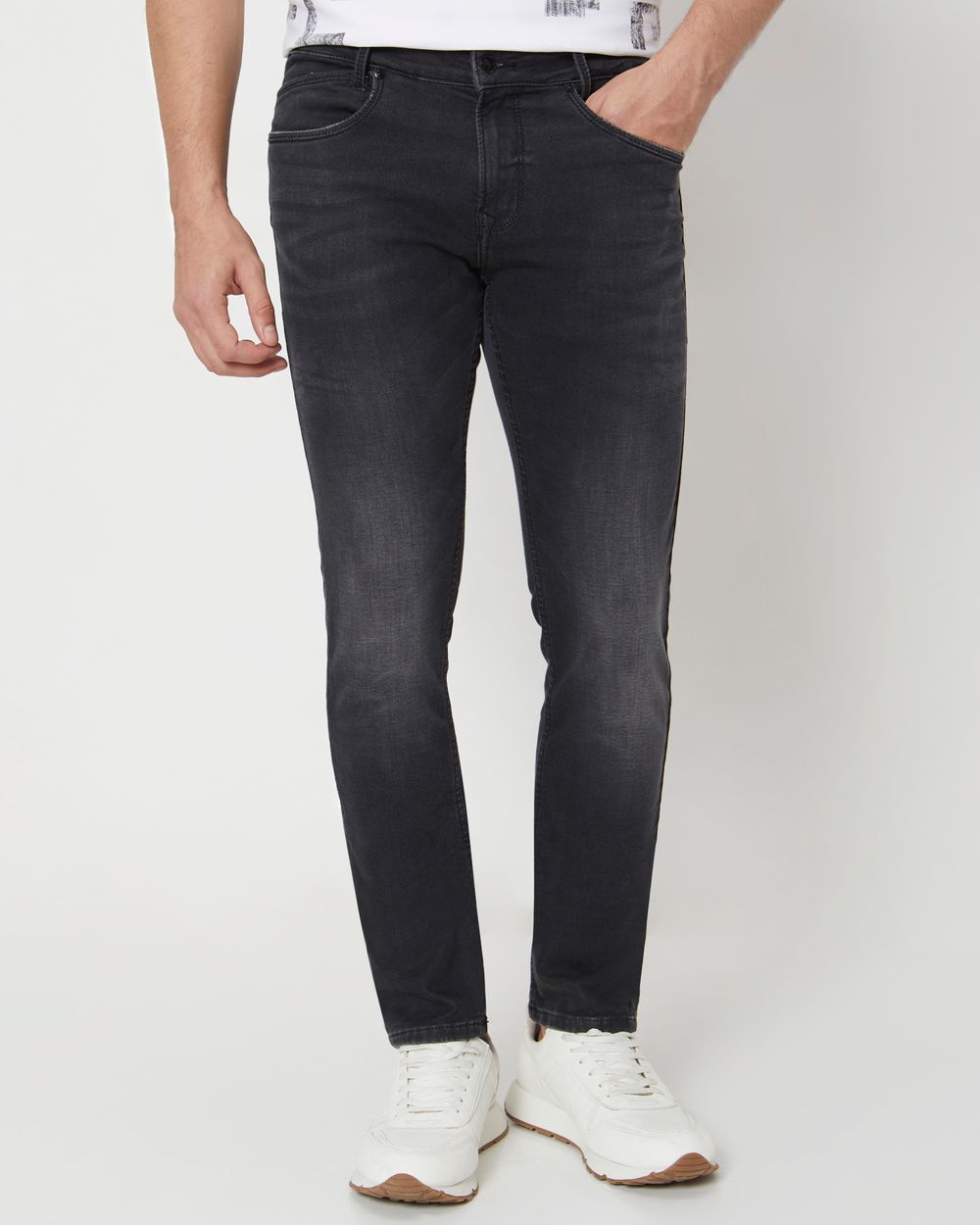 Black Skinny Fit Denim Deluxe Stretch Jeans