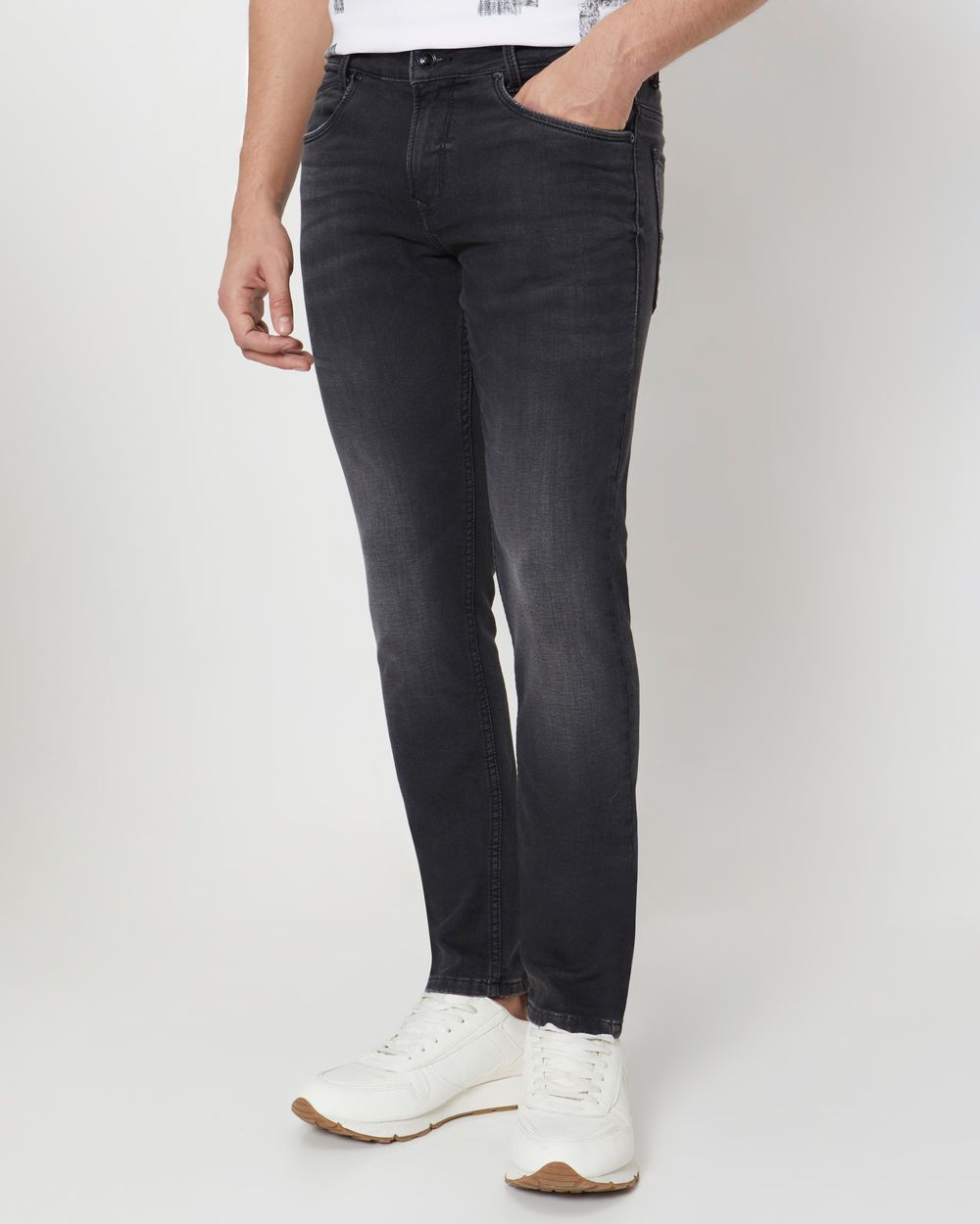 Black Skinny Fit Denim Deluxe Stretch Jeans