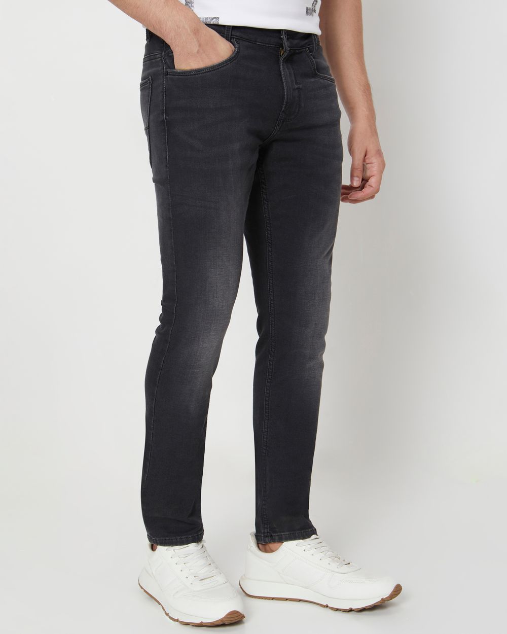Black Skinny Fit Denim Deluxe Stretch Jeans