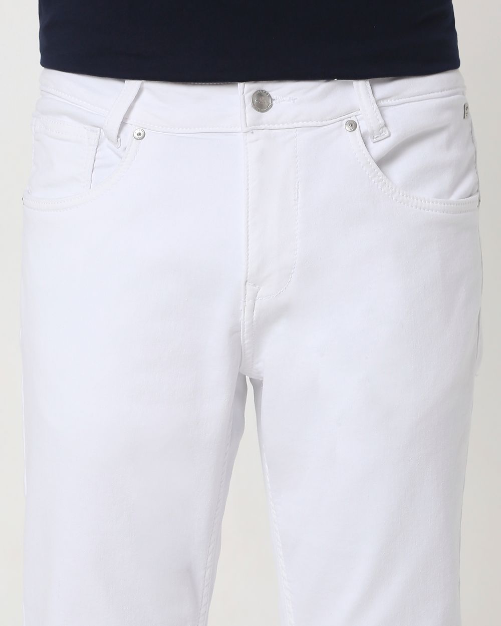 White Super Slim Fit Denim Deluxe Stretch Jeans