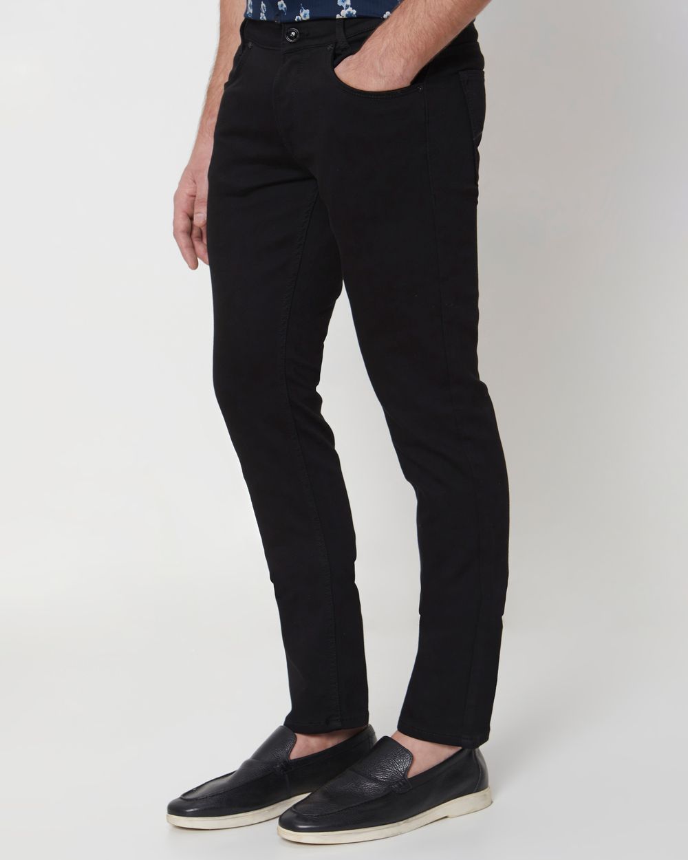 Jet Black Super Slim Fit Denim Deluxe Stretch Jeans
