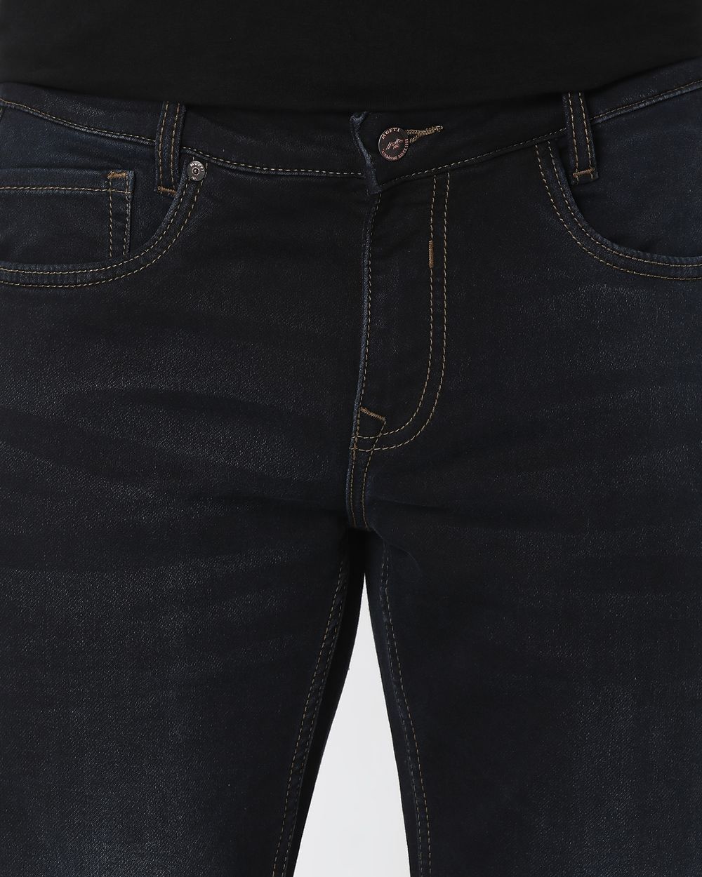 Black Super Slim Fit Denim Deluxe Stretch Jeans