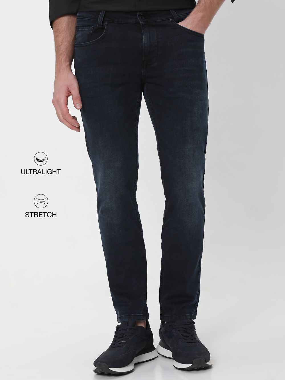 Charcoal Super Slim Fit Fly Weight Jeans