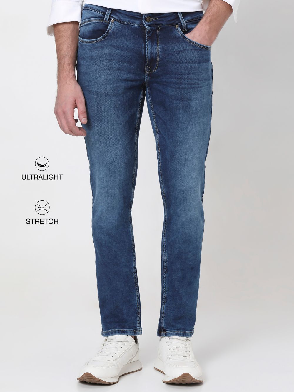Tinted Super Slim Fit Fly Weight Jeans