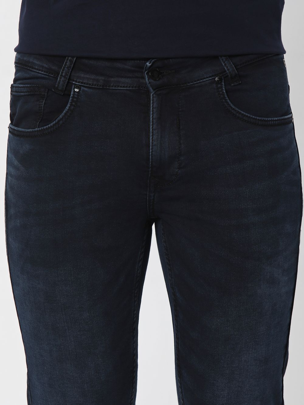 Charcoal Ankle Length Fly Weight Jeans