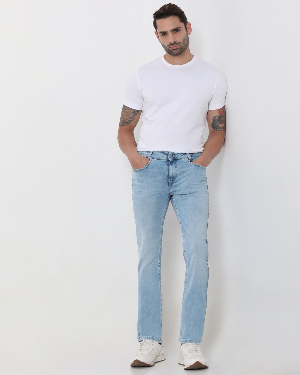 Light Blue Super Slim Fit Originals Stretch Jeans