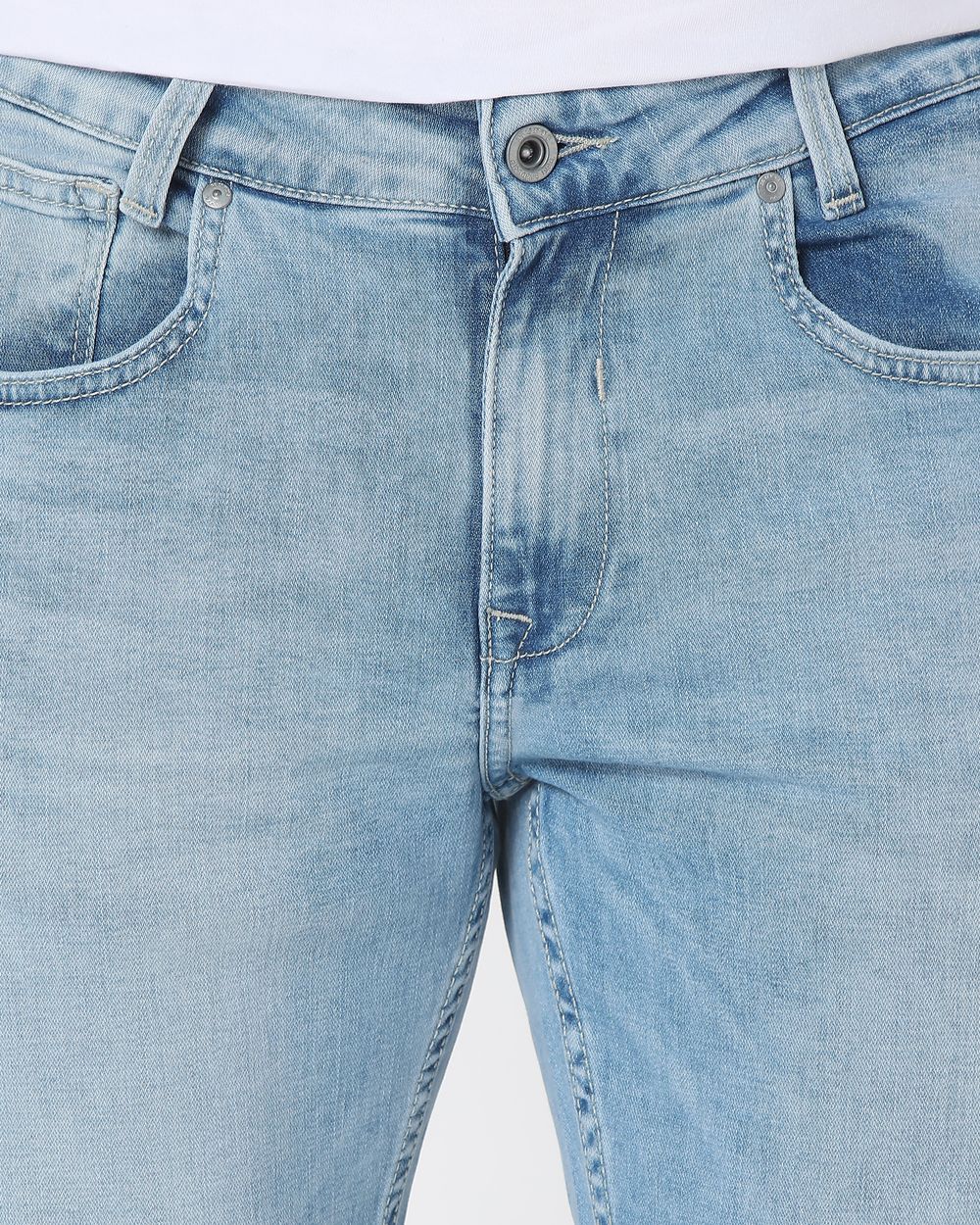 Light Blue Super Slim Fit Originals Stretch Jeans