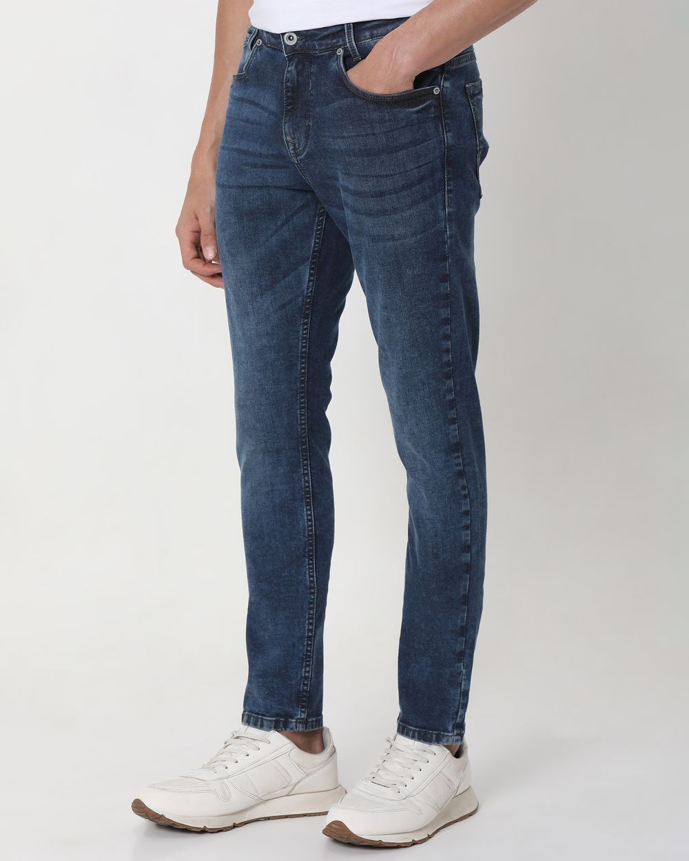 Blue Black Skinny Fit Originals Stretch Jeans