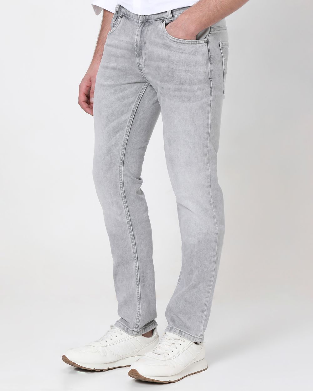 Grey Narrow Fit Originals Stretch Jeans