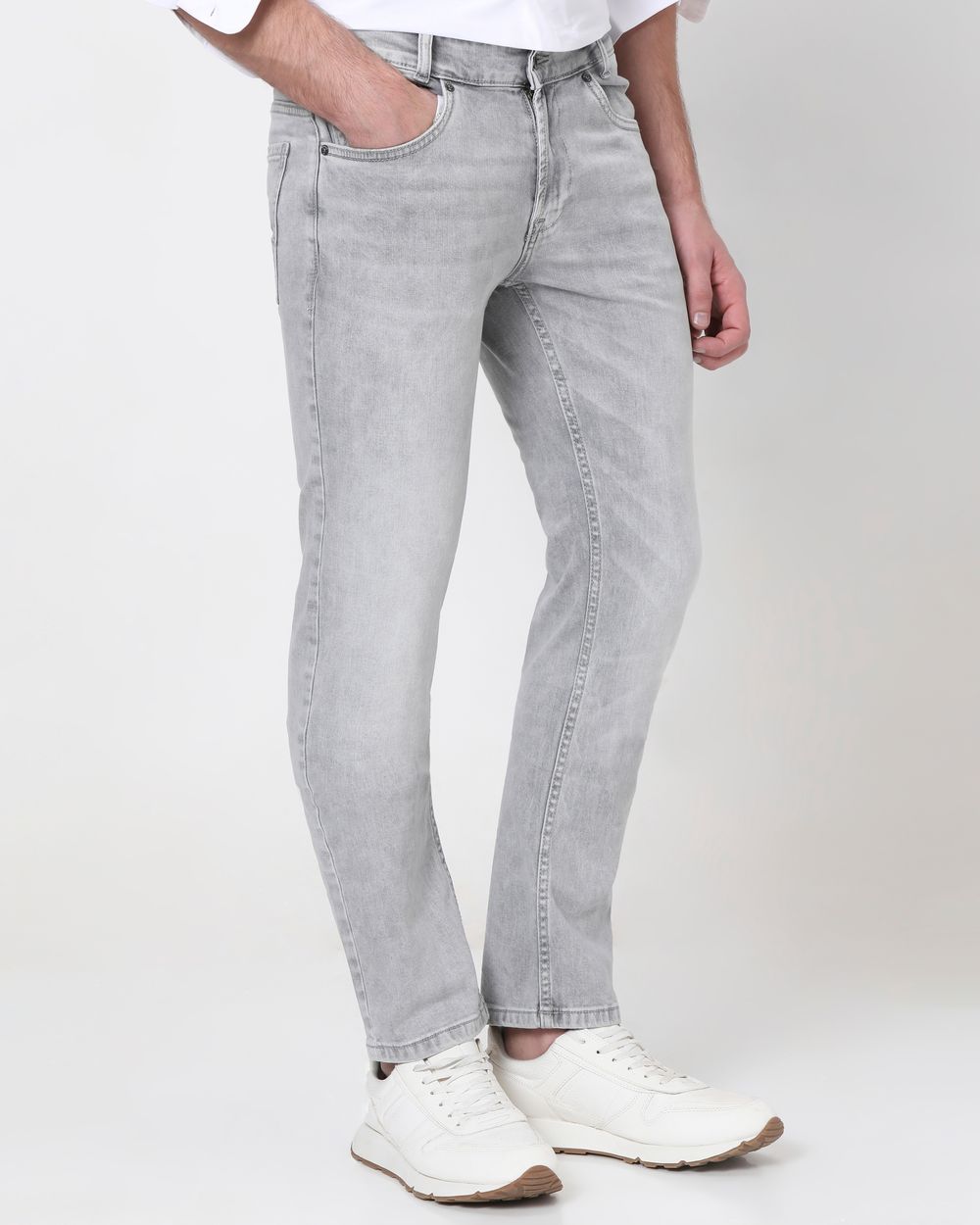 Grey Narrow Fit Originals Stretch Jeans