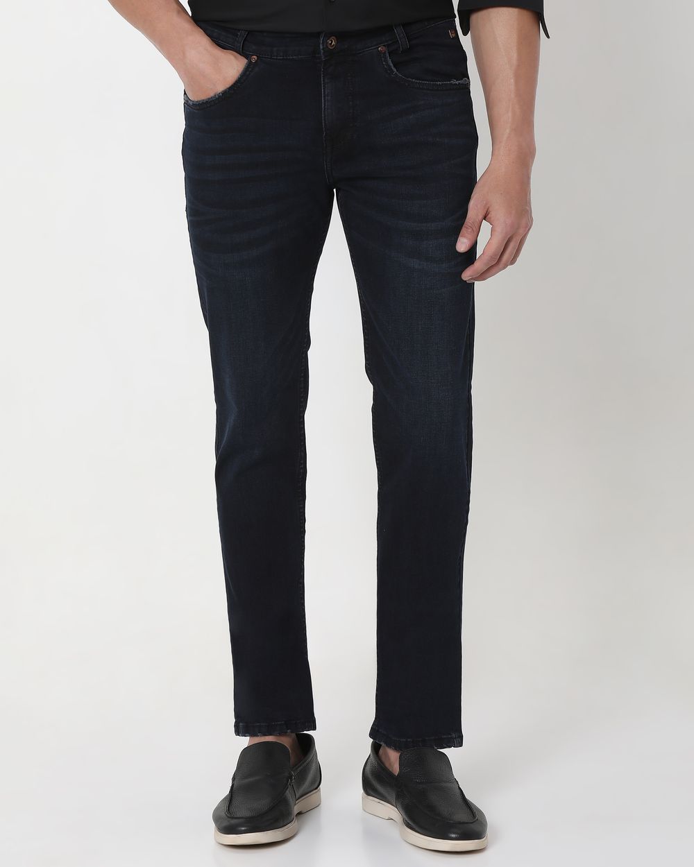 Blue Black Narrow Fit Originals Stretch Jeans