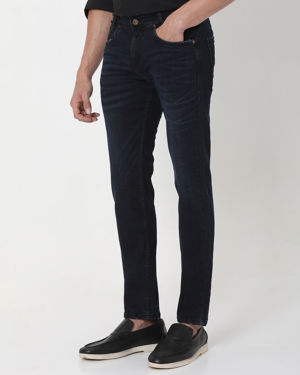 Blue Black Narrow Fit Originals Stretch Jeans