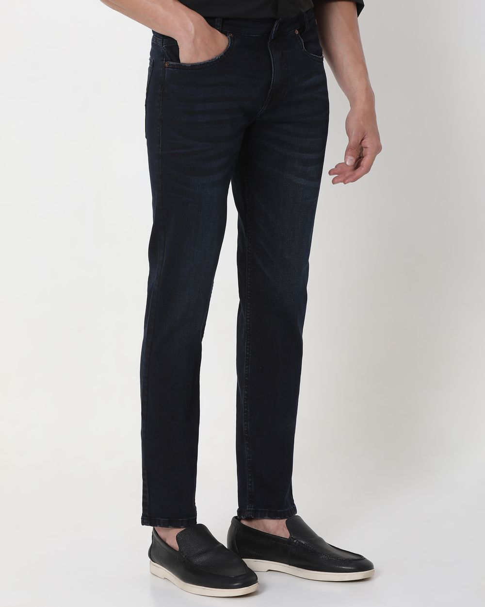 Blue Black Narrow Fit Originals Stretch Jeans