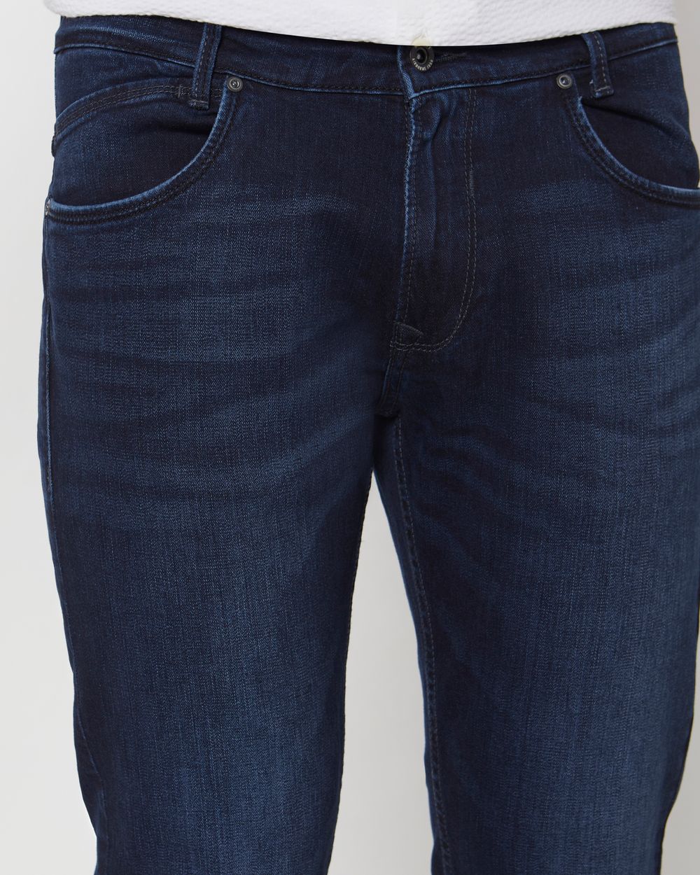 Blue Black Straight Fit Originals Stretch Jeans