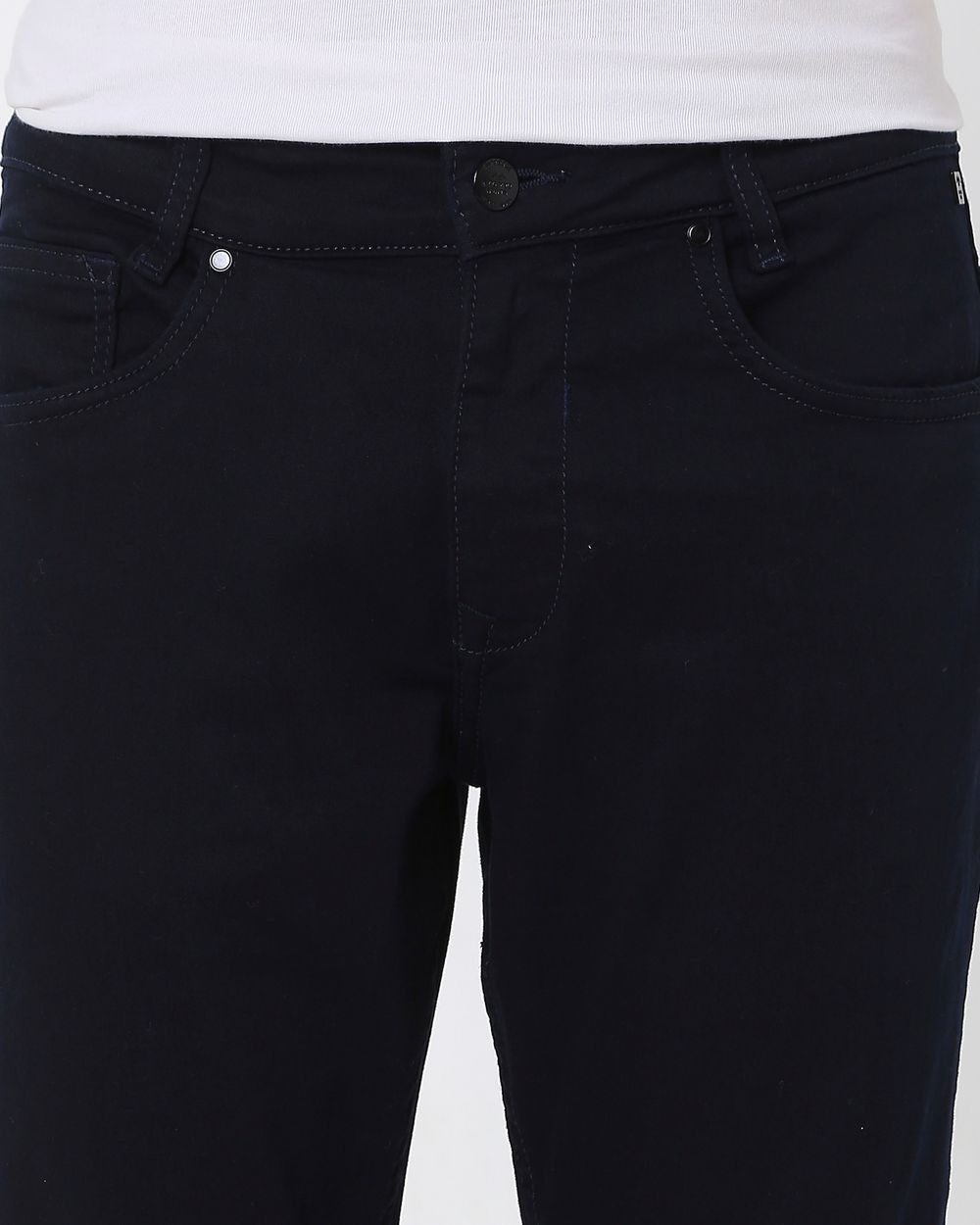Navy Skinny Fit Originals Stretch Jeans