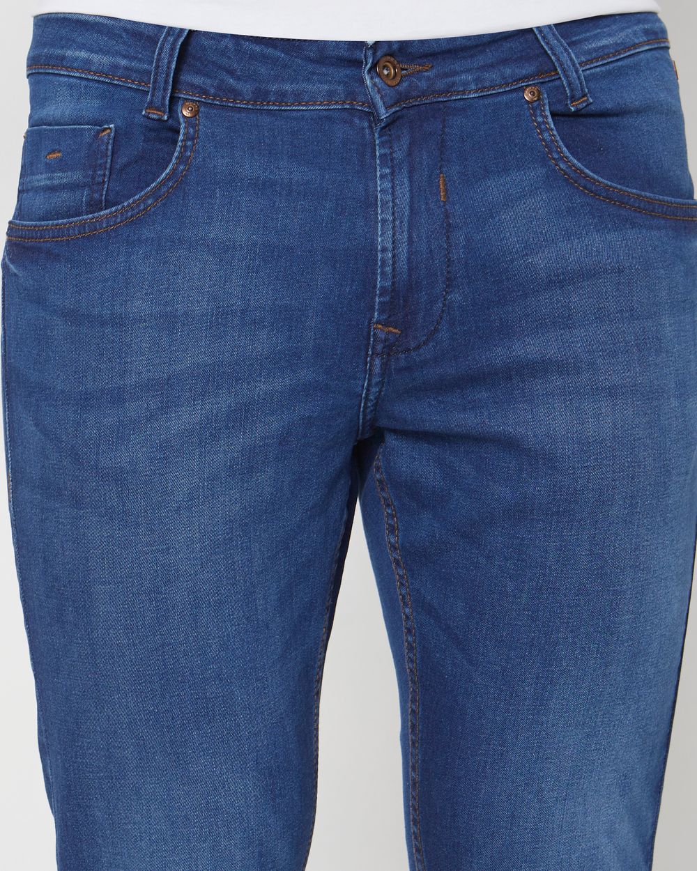 Dark Indigo Blue Skinny Fit Originals Stretch Jeans