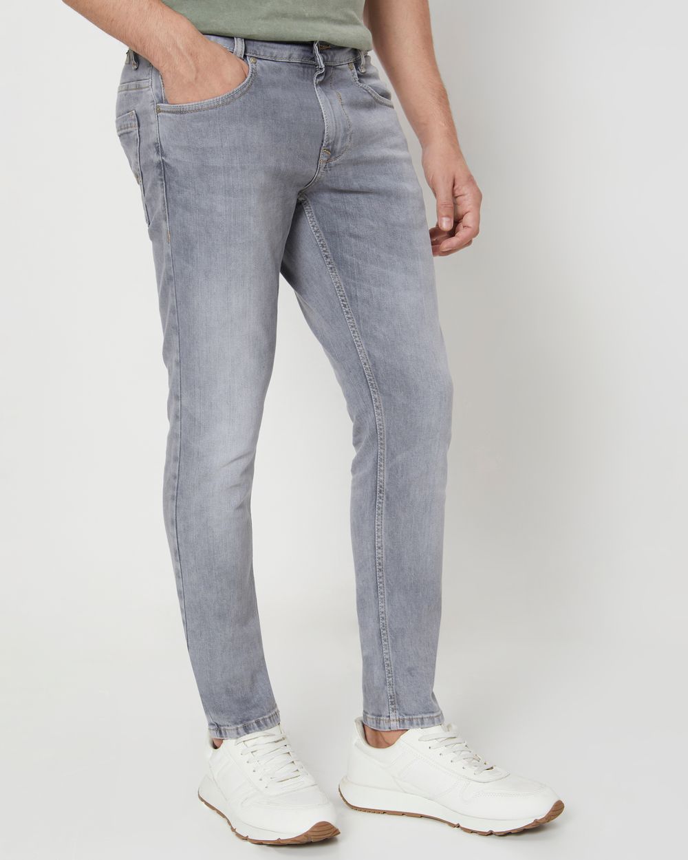 Grey Skinny Fit Originals Stretch Jeans