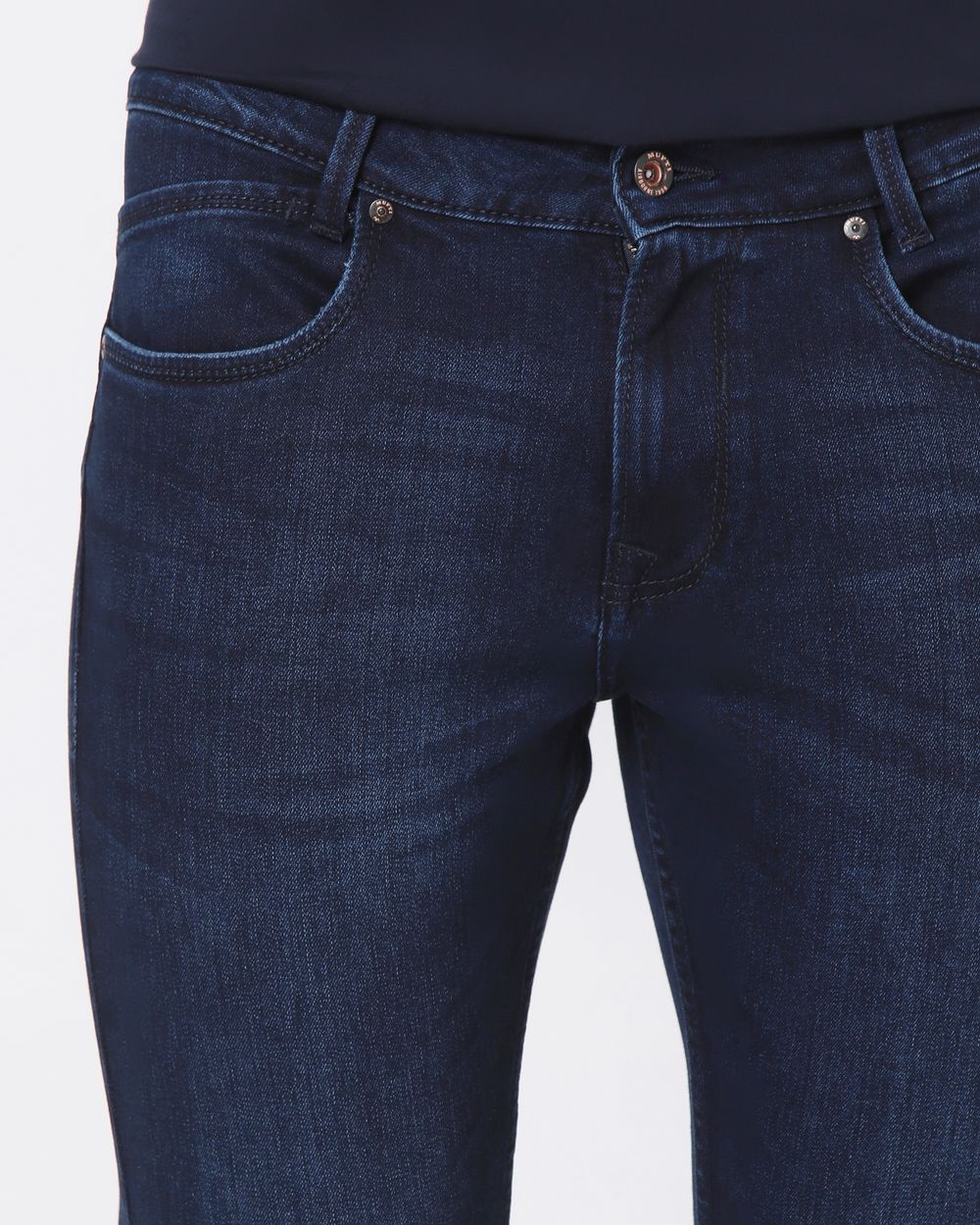 Deep Indigo Blue Skinny Fit Originals Stretch Jeans