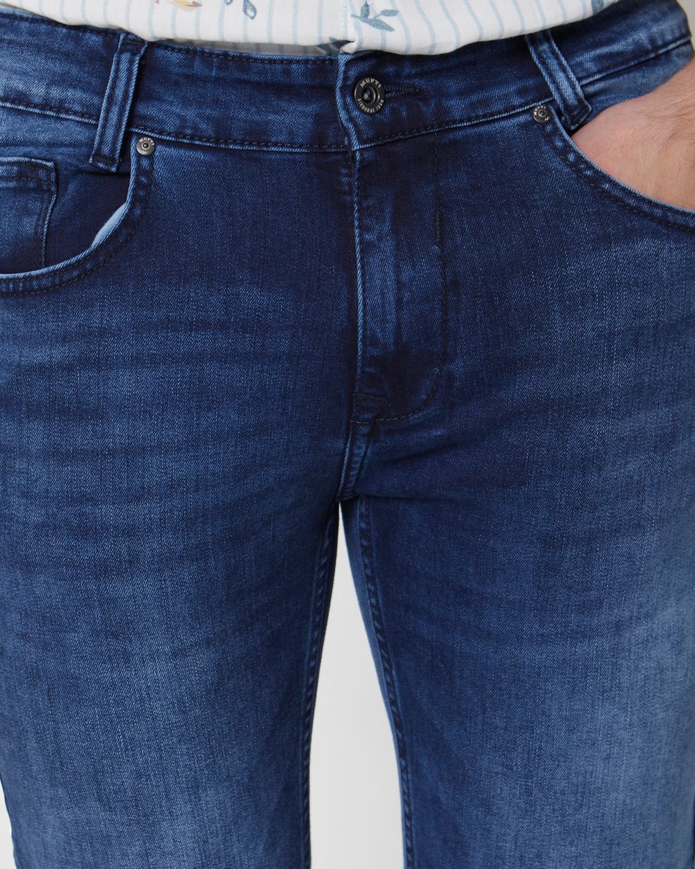Dark Indigo Blue Narrow Fit Originals Stretch Jeans