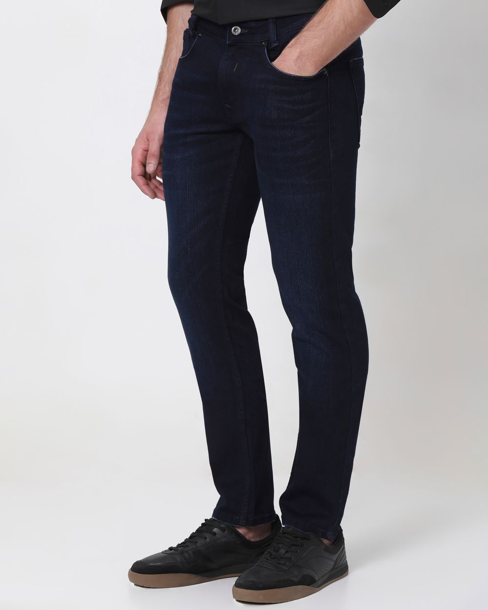Deep Indigo Blue Super Slim Fit Originals Stretch Jeans