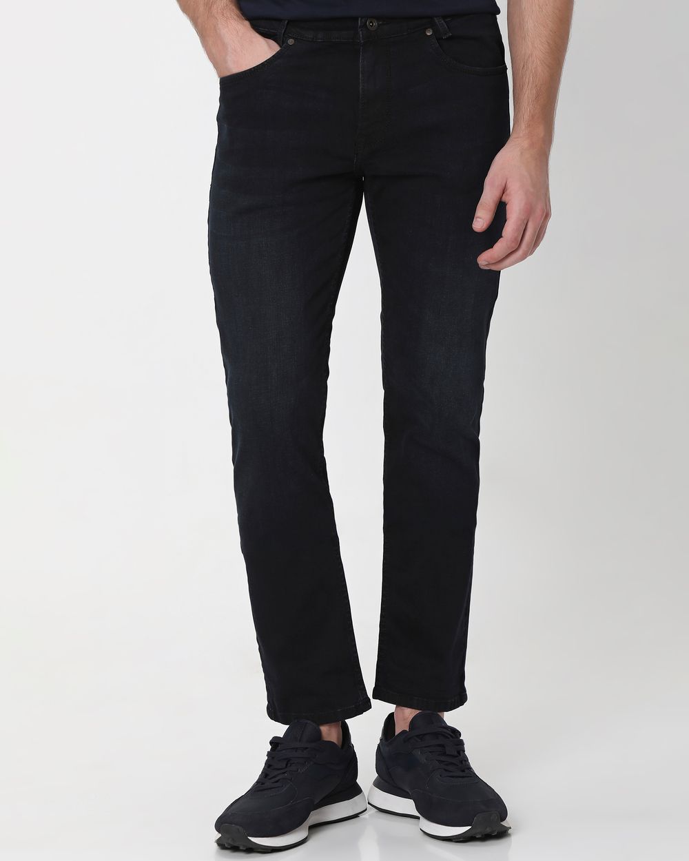 Charcoal Straight Fit Originals Stretch Jeans
