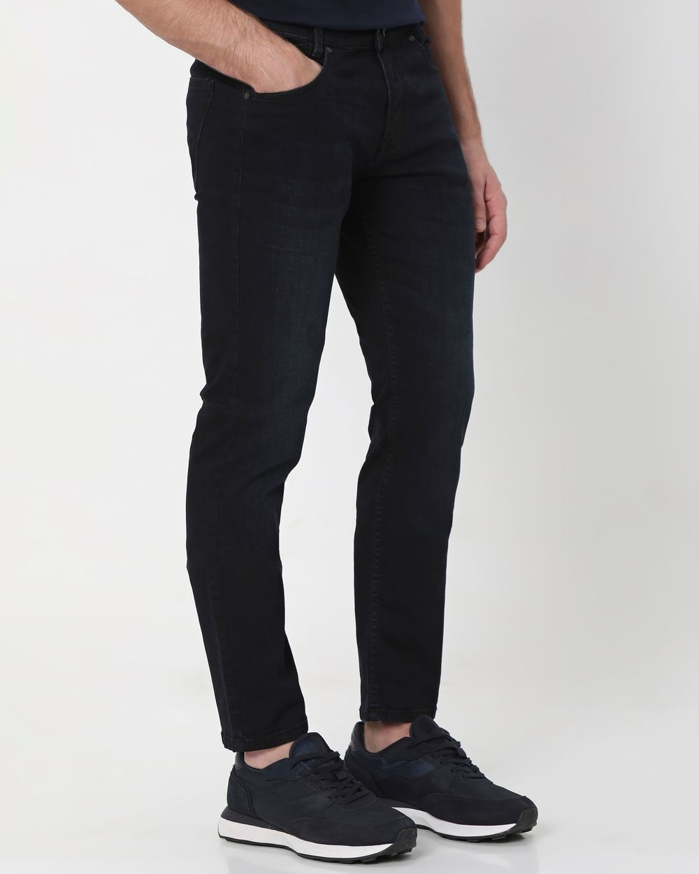 Charcoal Straight Fit Originals Stretch Jeans