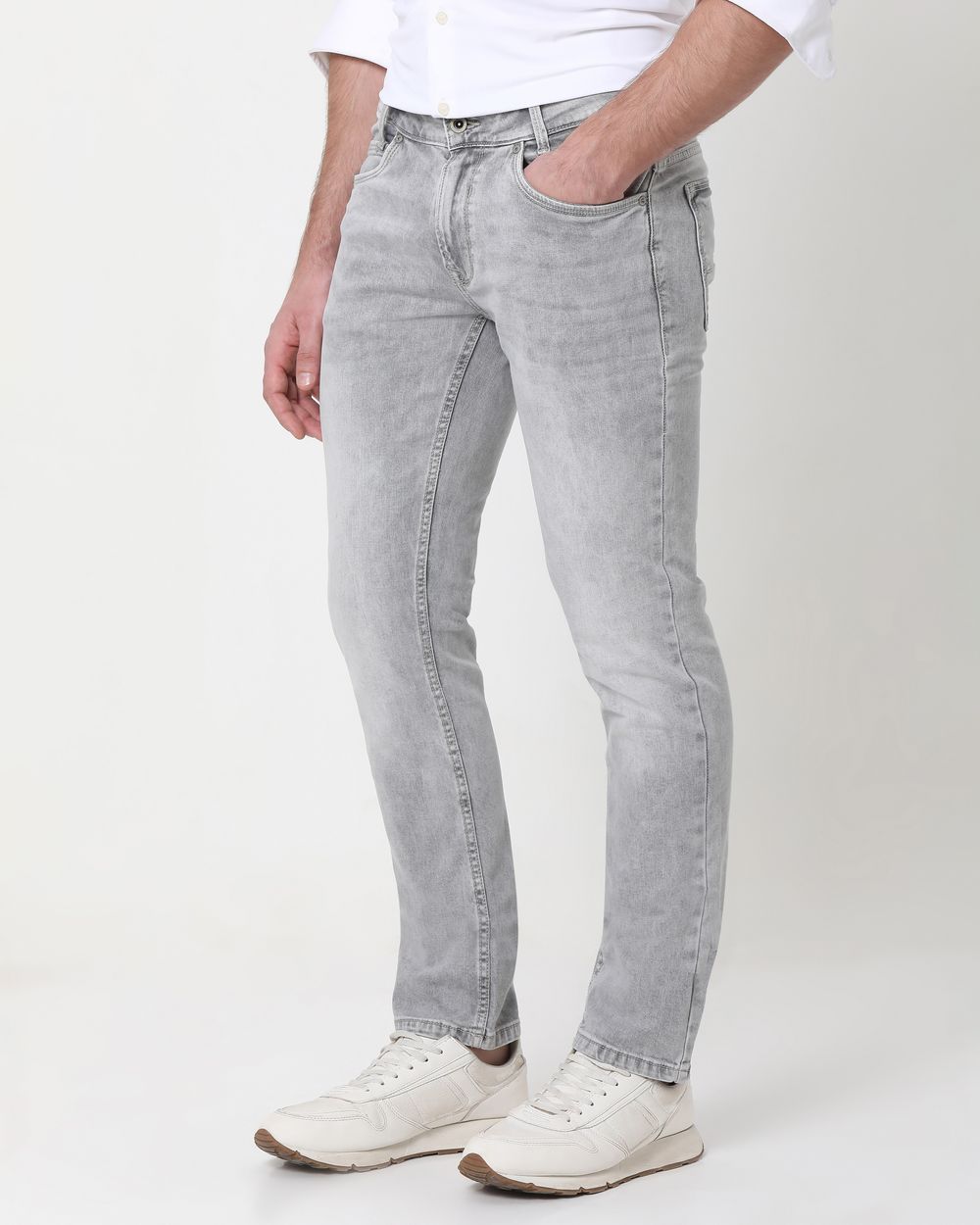 Grey Super Slim Fit Originals Stretch Jeans