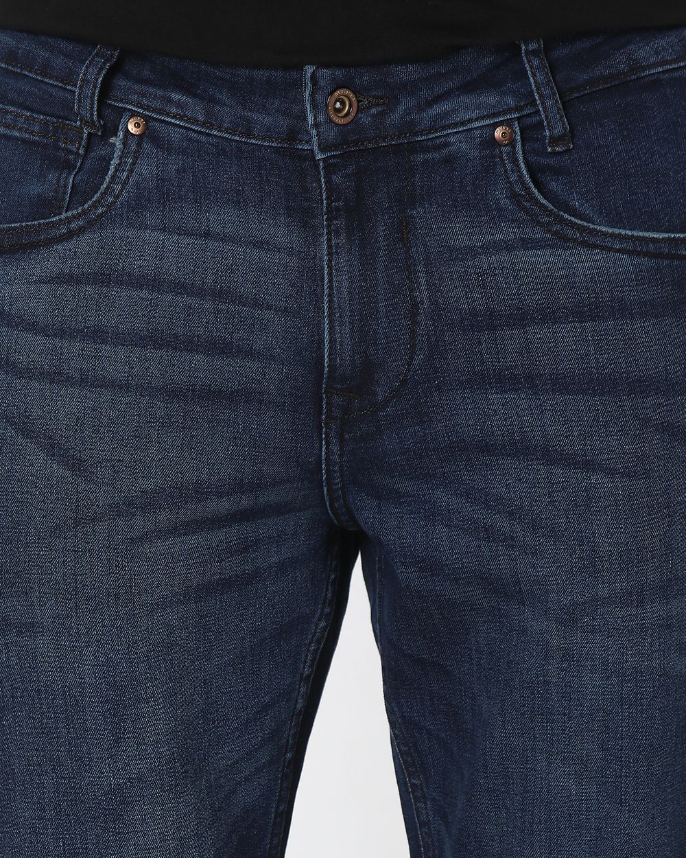 Blue Black Ankle Length Originals Stretch Jeans