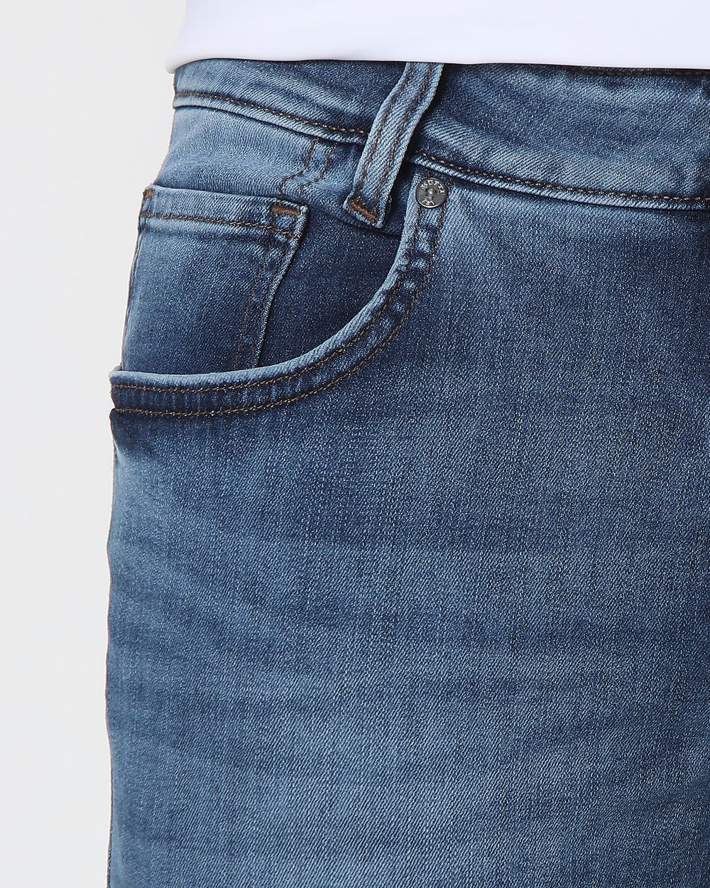 Mid Blue Super Slim Fit Originals Deluxe Stretch Jeans
