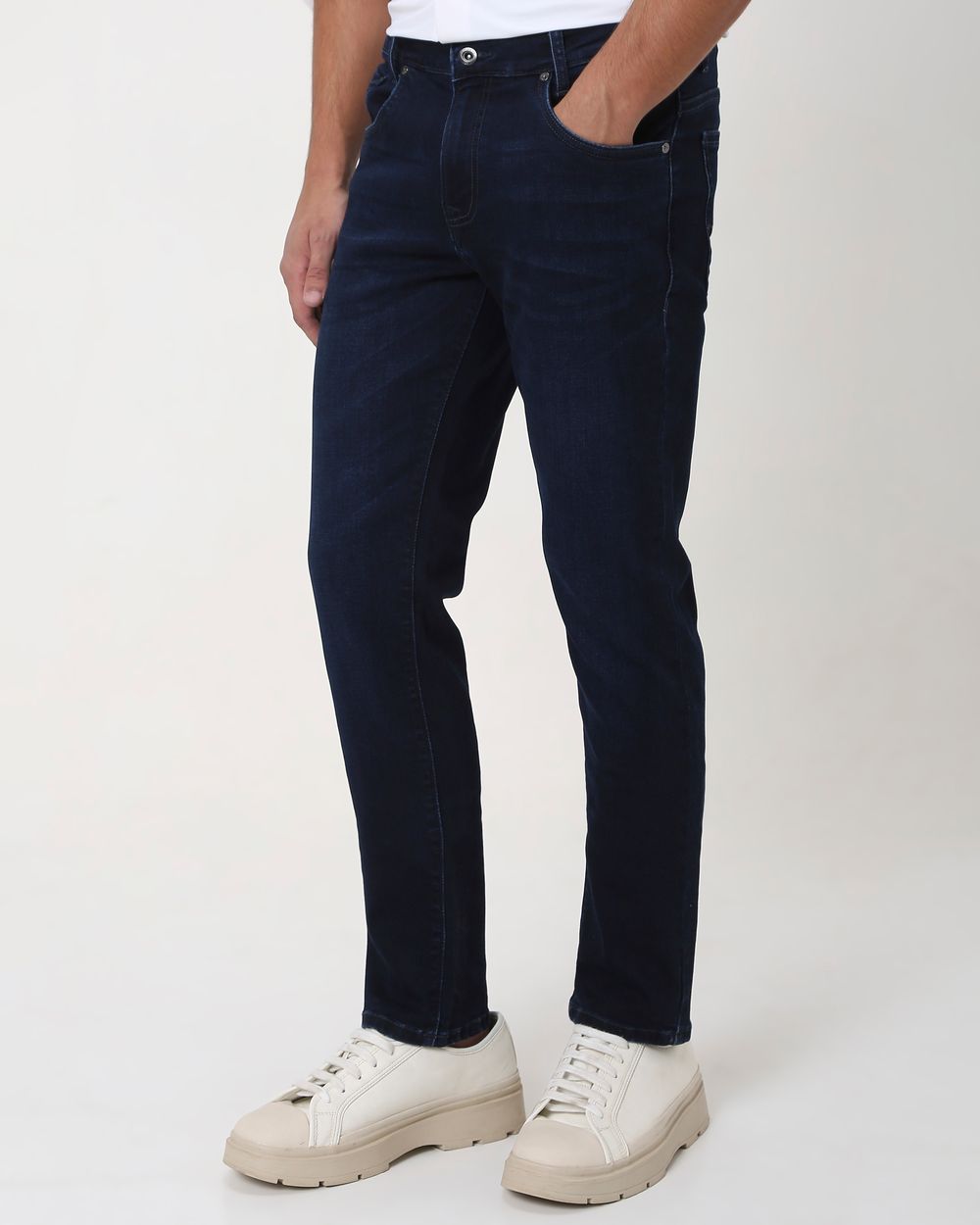 Deep Indigo Blue Super Slim Fit Originals Deluxe Stretch Jeans