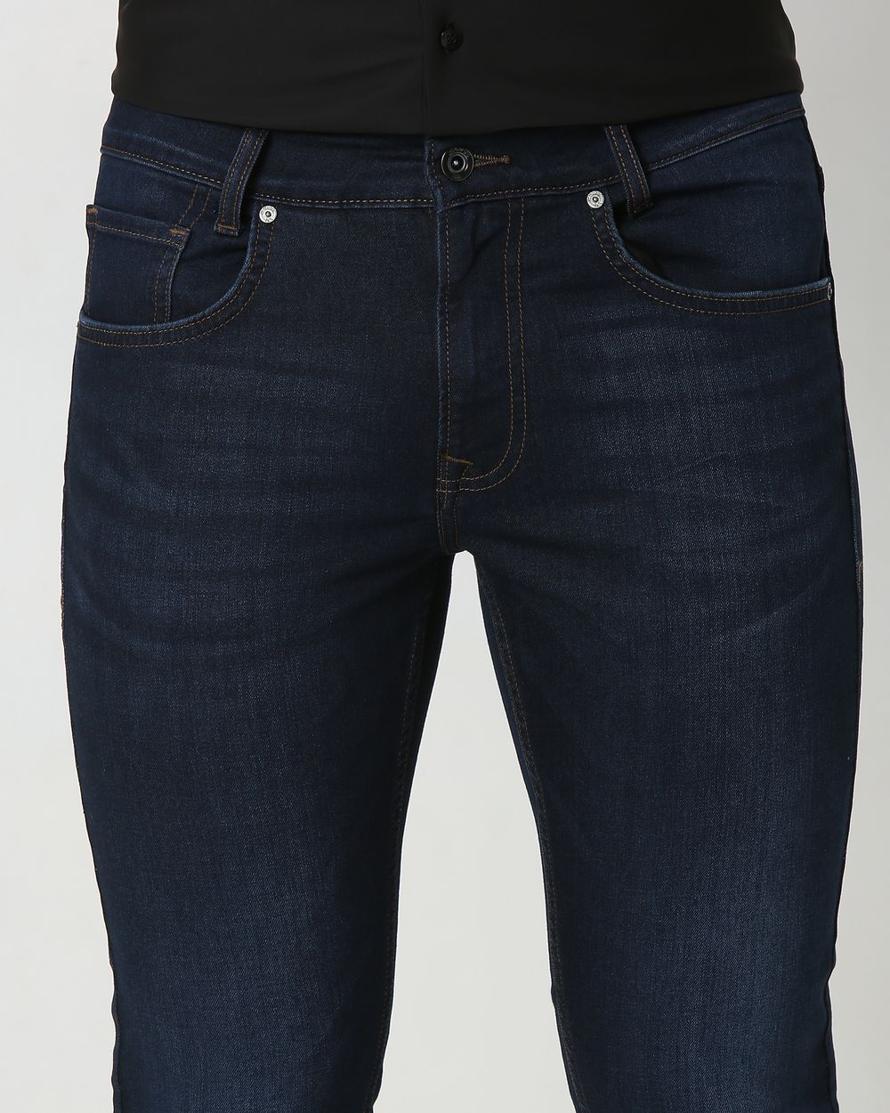 Dark Indigo Blue Super Slim Fit Originals Deluxe Stretch Jeans