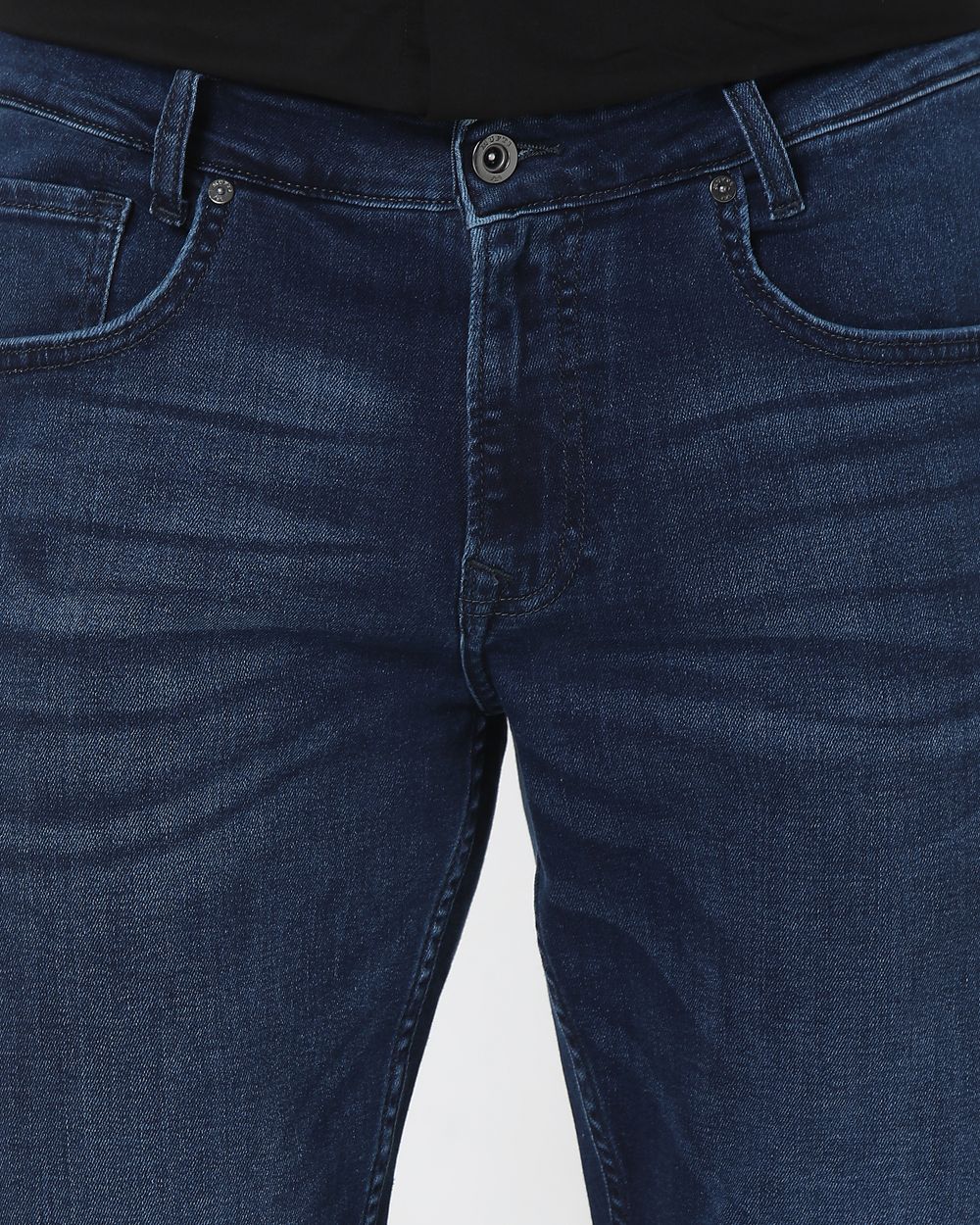 Dark Indigo Blue Super Slim Fit Originals Deluxe Stretch Jeans