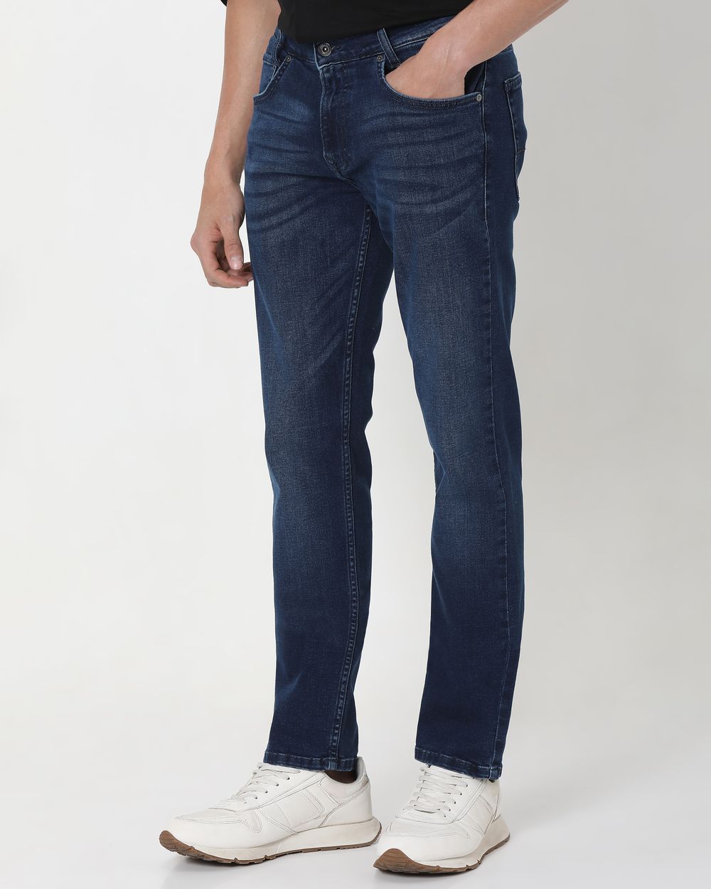 Dark Indigo Blue Super Slim Fit Originals Deluxe Stretch Jeans
