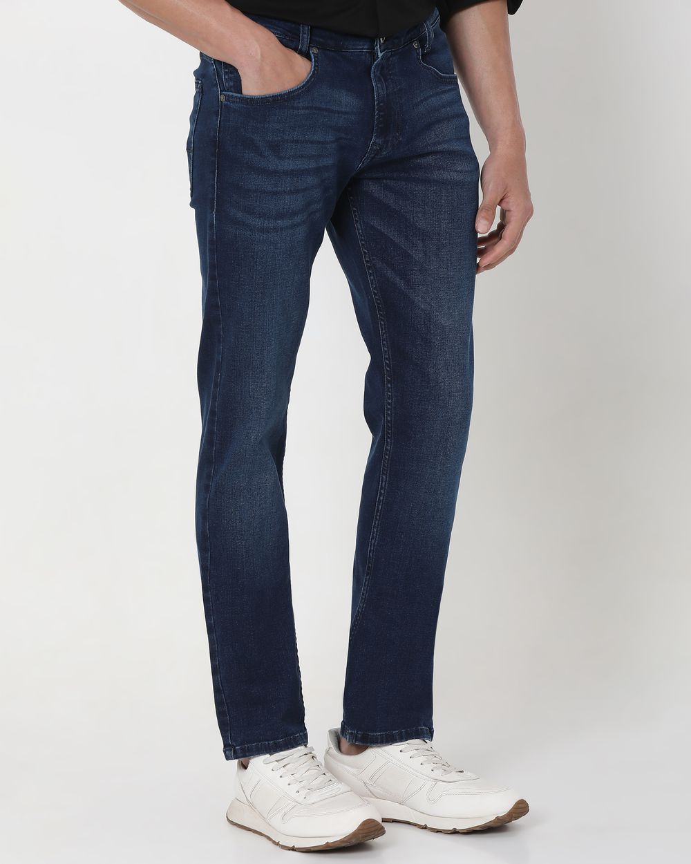 Dark Indigo Blue Super Slim Fit Originals Deluxe Stretch Jeans
