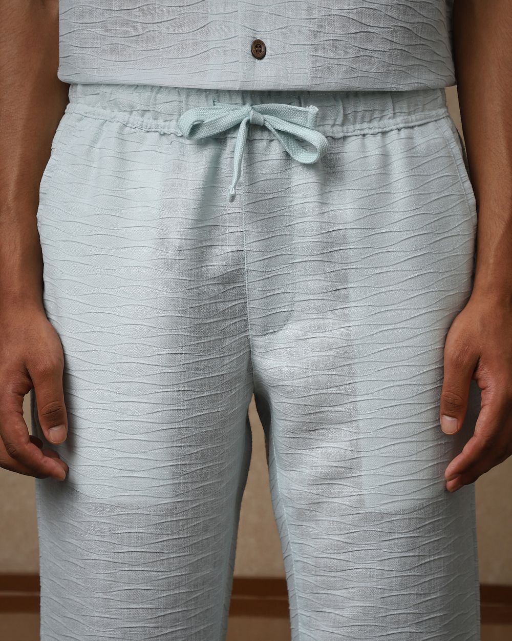 Aqua Relaxed Fit Drawstring Pants