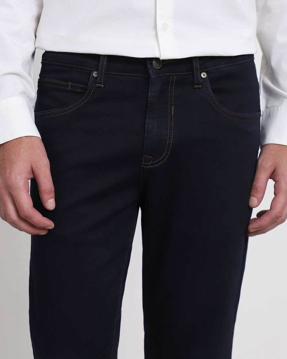 Raw Indigo Ankle Length Denim Deluxe Jeans
