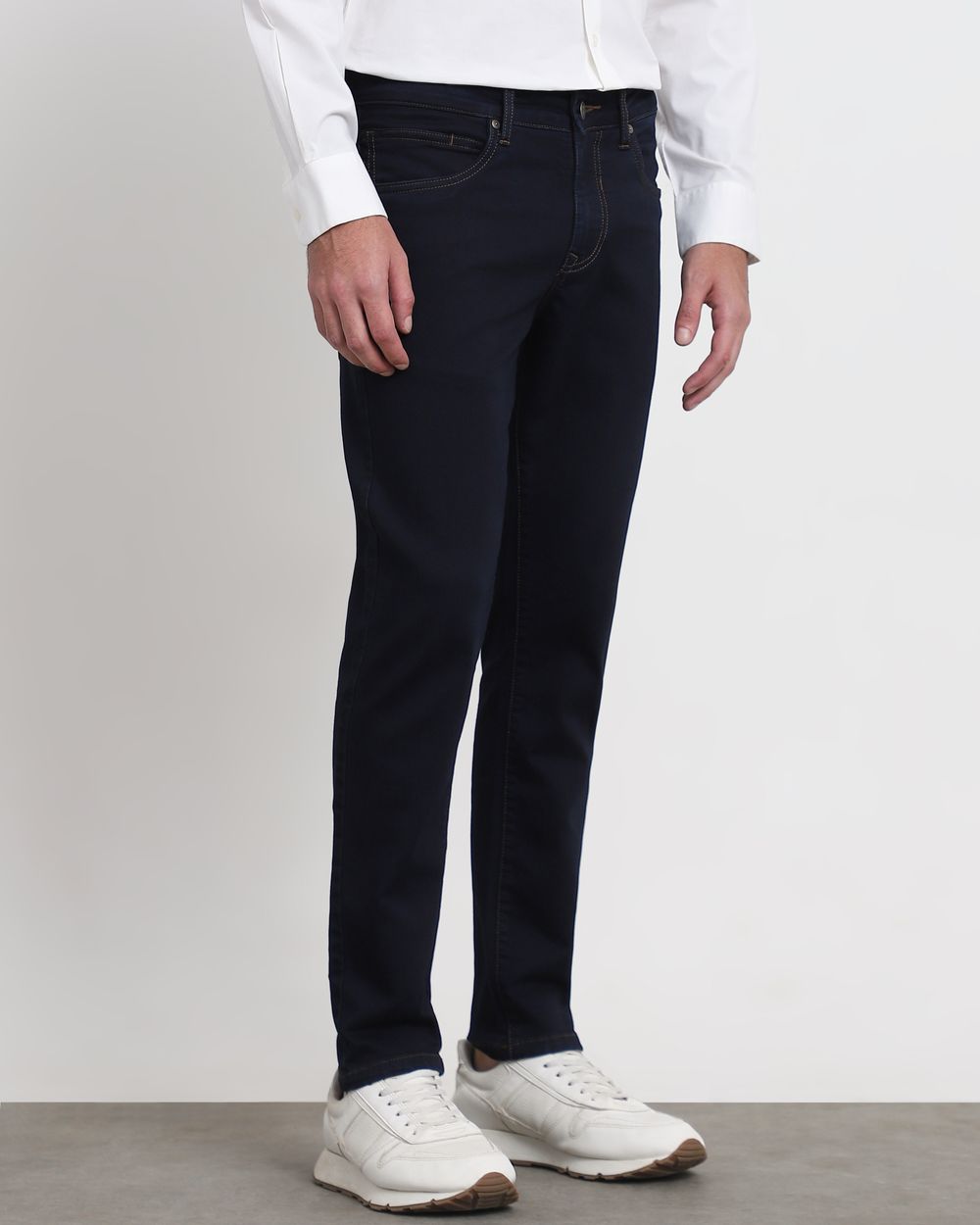 Raw Indigo Ankle Length Denim Deluxe Jeans
