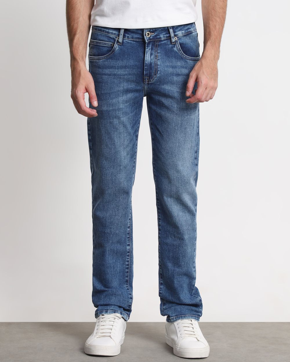Mid Blue Super Slim Fit Originals Jeans