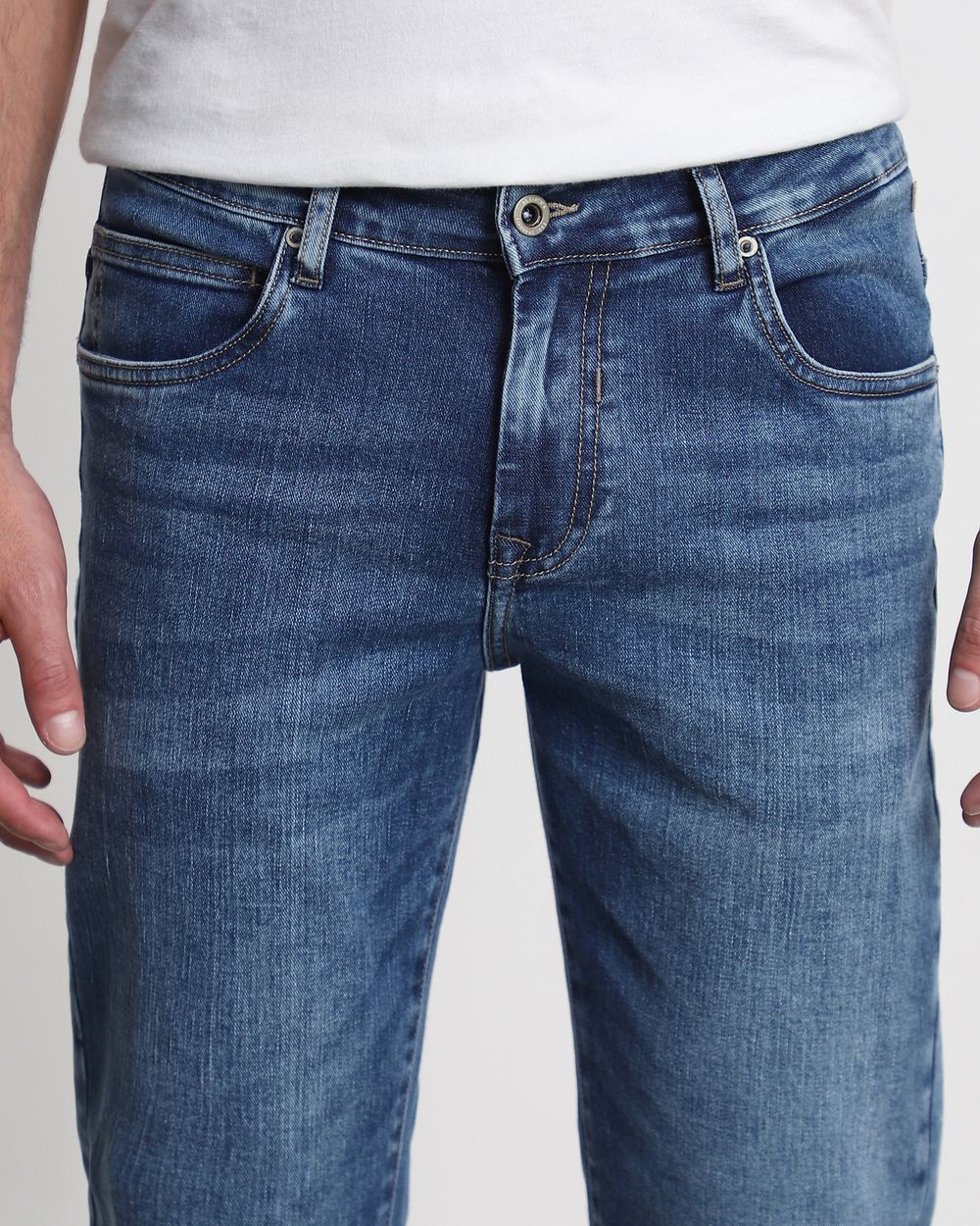 Mid Blue Super Slim Fit Originals Jeans