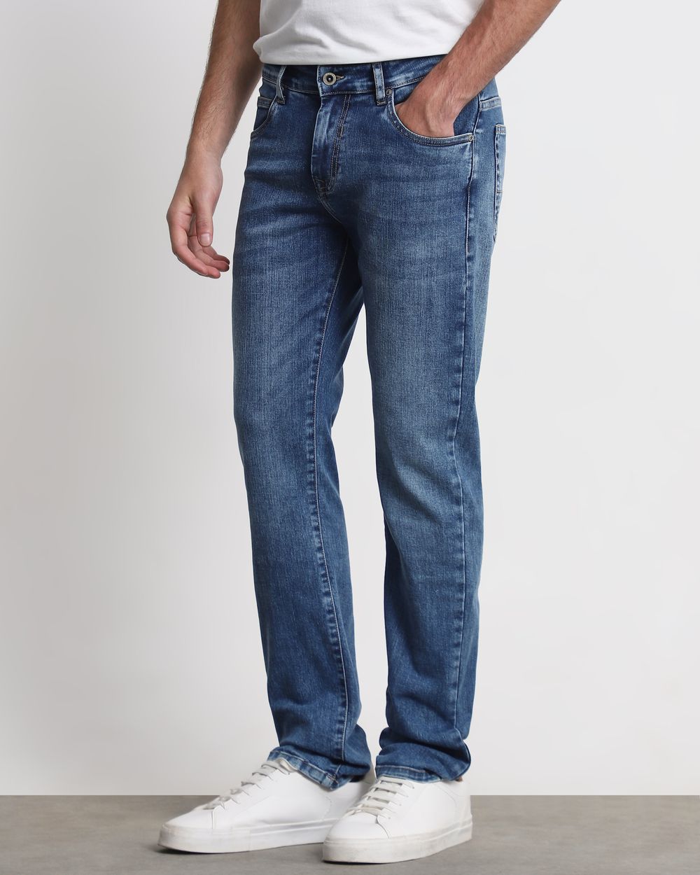 Mid Blue Super Slim Fit Originals Jeans