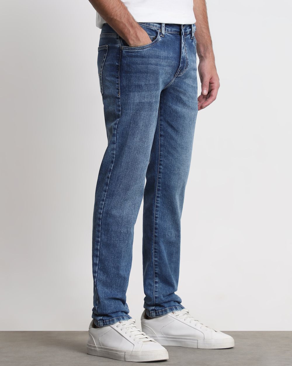 Mid Blue Super Slim Fit Originals Jeans