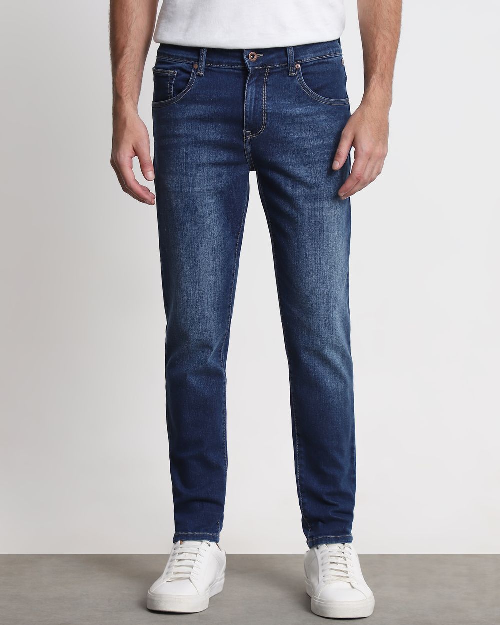 Mid Blue Ankle Length Originals Jeans