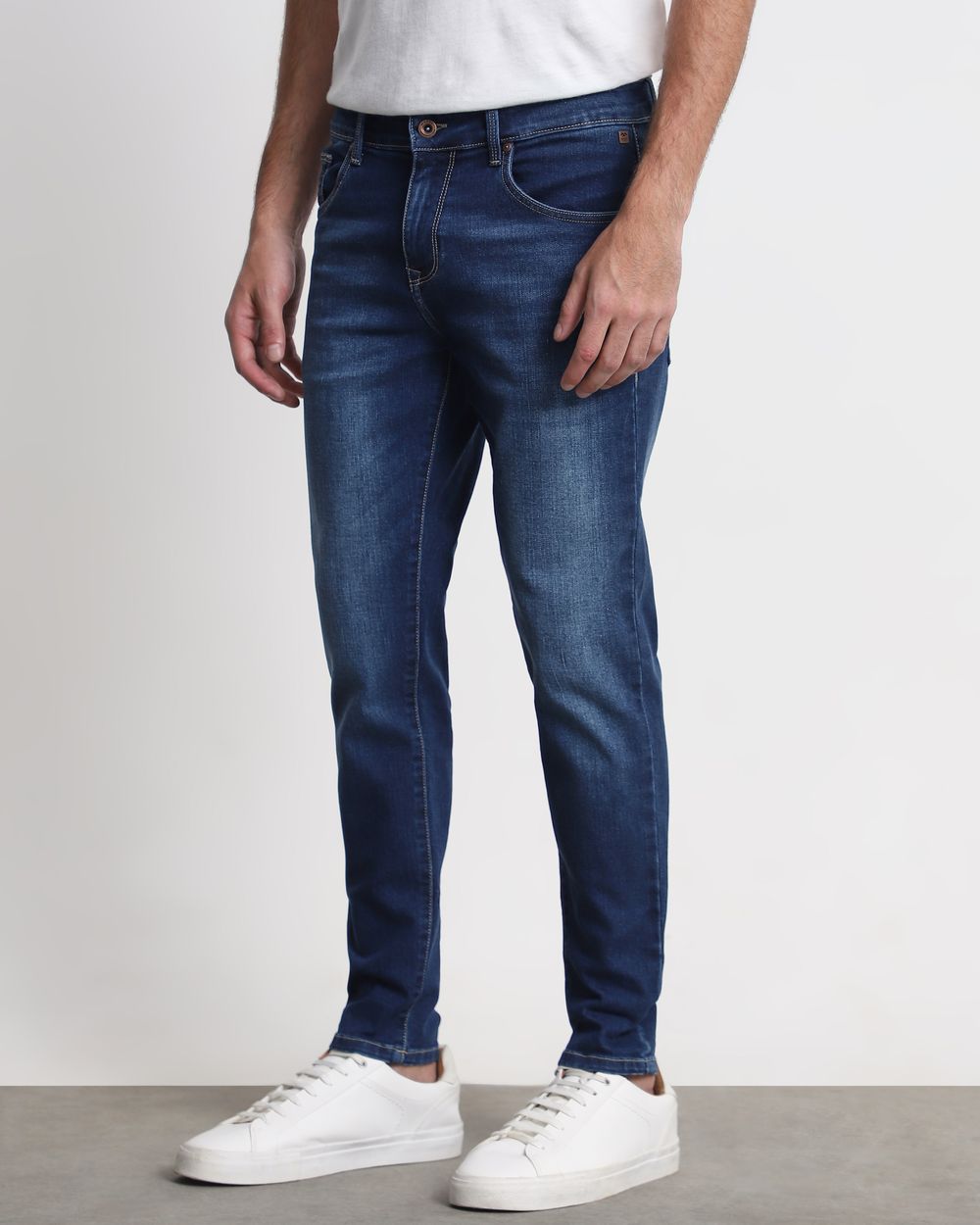 Mid Blue Ankle Length Originals Jeans